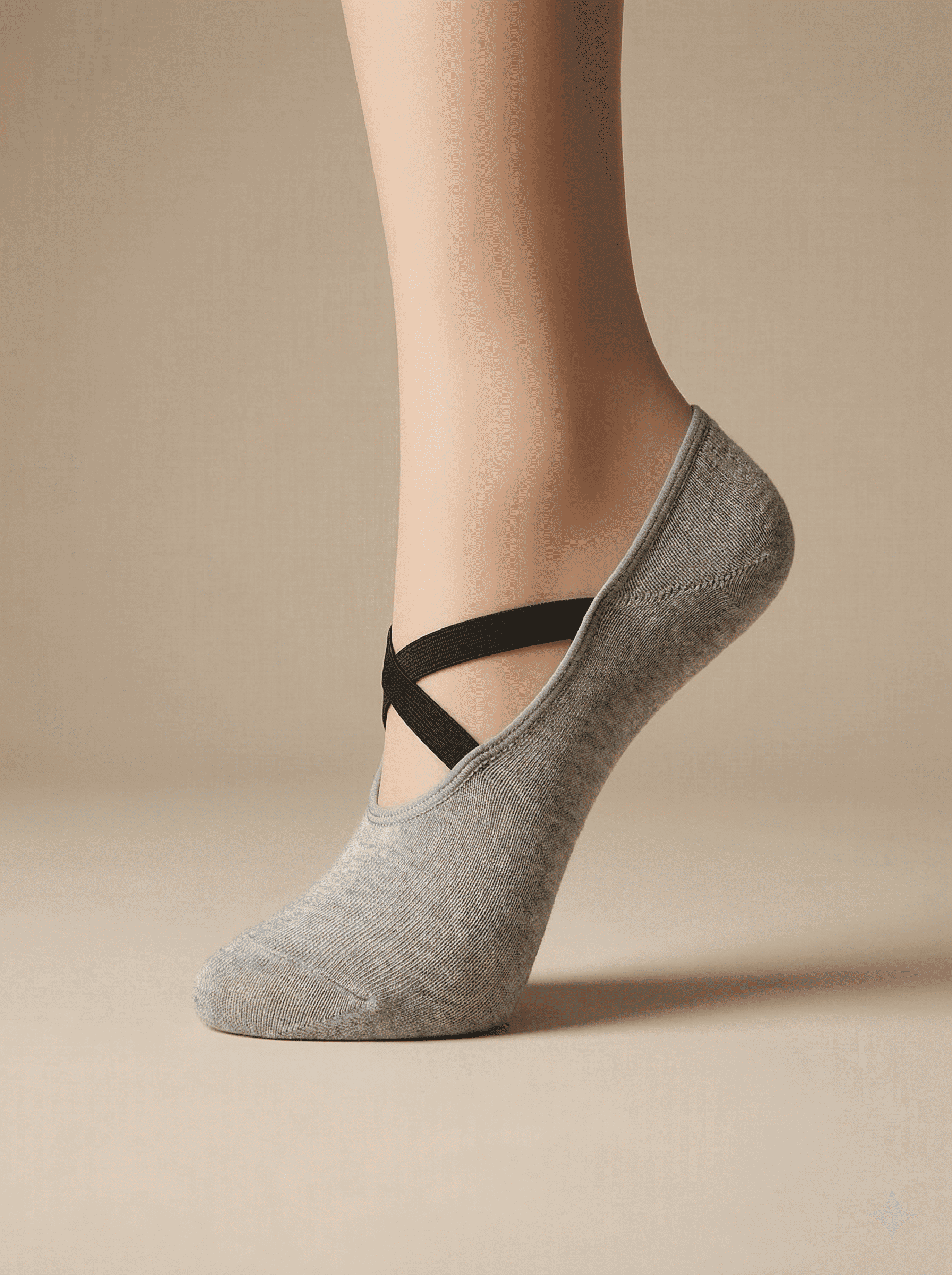 Chaussettes Yoga — Gris Chiné